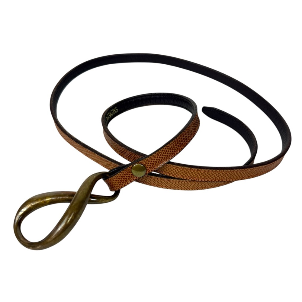 Jeff Deegan Embossed Infinity Bronze Buckle Belt